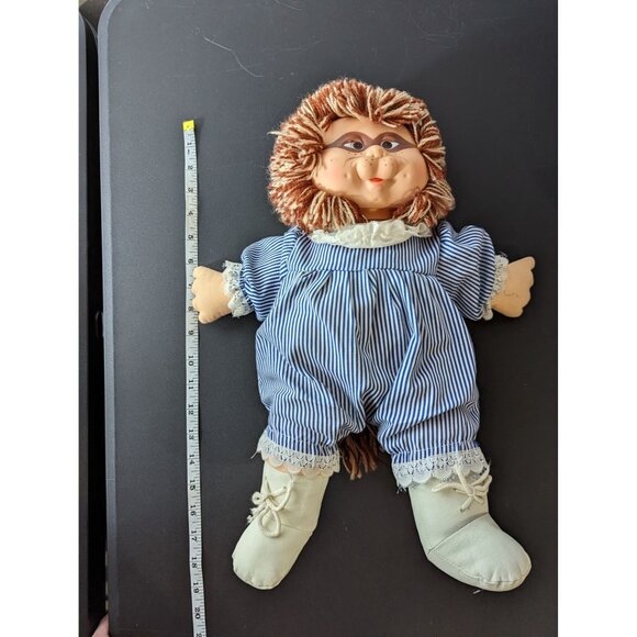 Vintage 1983 Sears Blue Box Flower Pets Raccoon Doll Plush in Original Outfit - Picture 11 of 11